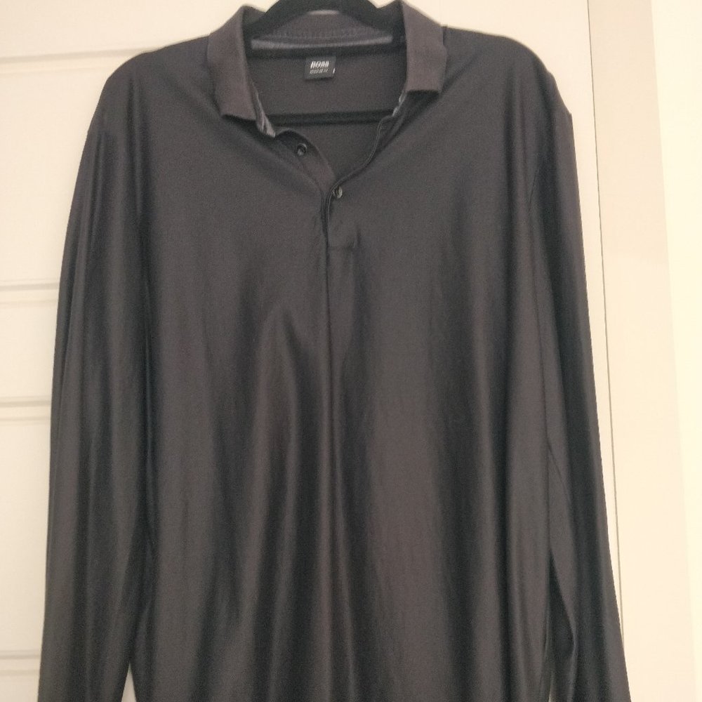 Hugo Boss Black Long-Sleeve Aelli 04 Polo XXL